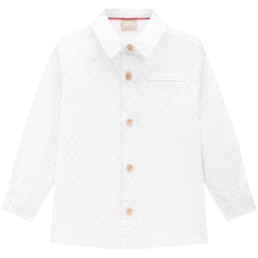 ML Button-up Shirt White