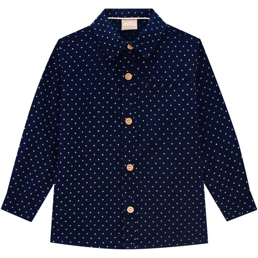 ML Navy Button-up Shirt