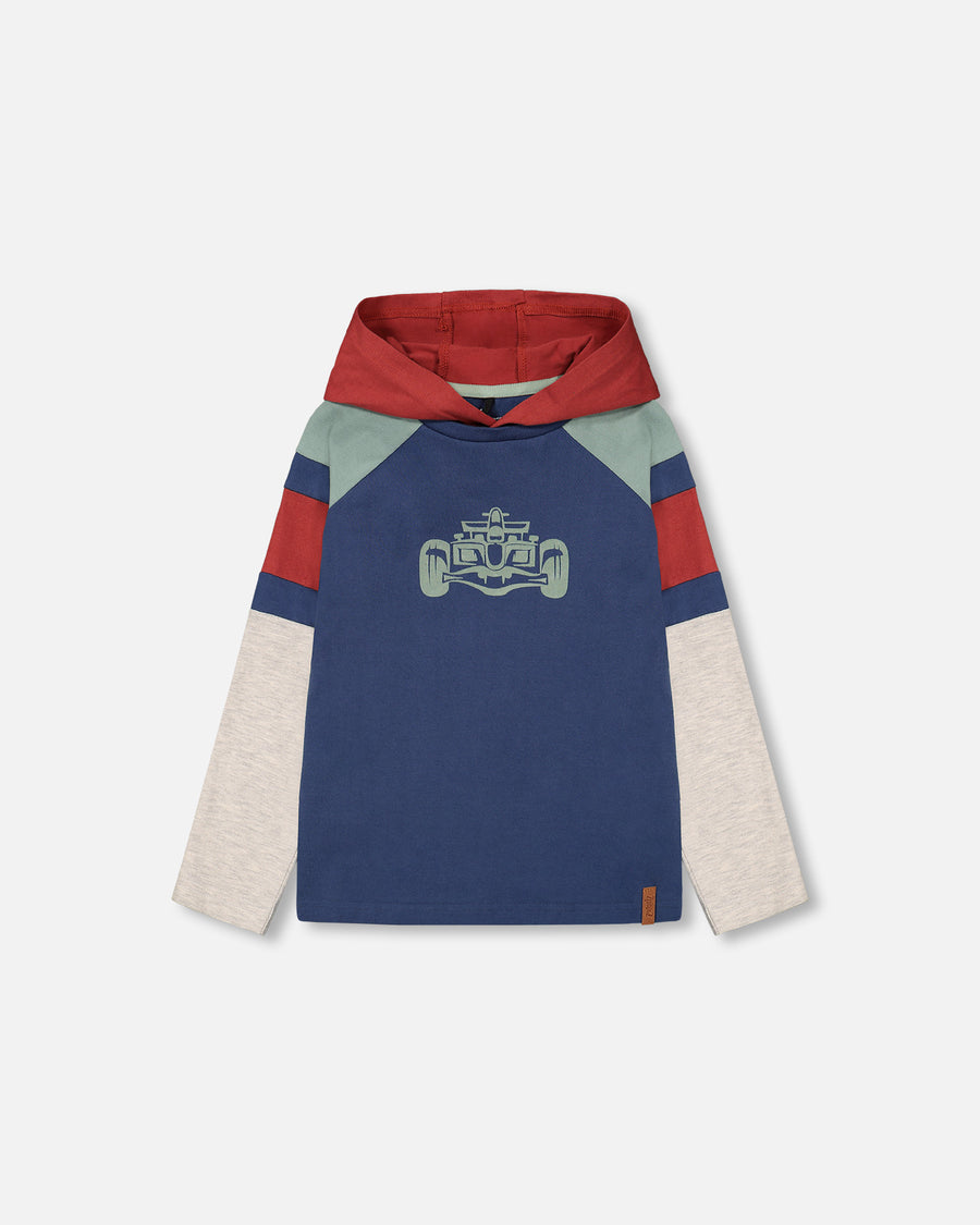 DPD Hooded Raglan Jersey T-shirt