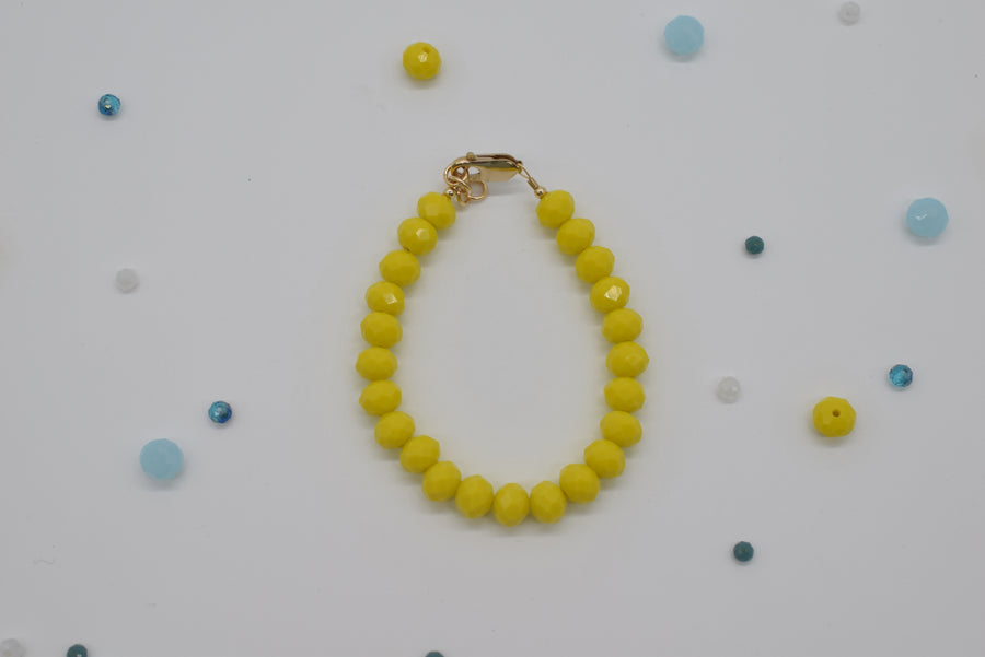 Bracelet - Opaque Yellow 6mm Adult