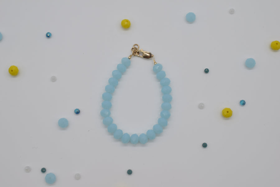 Bracelet - Opaque Light Blue 6mm Adult