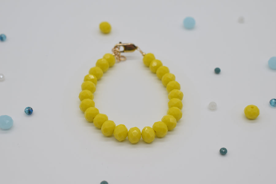 Bracelet - Opaque Yellow 6mm Adult