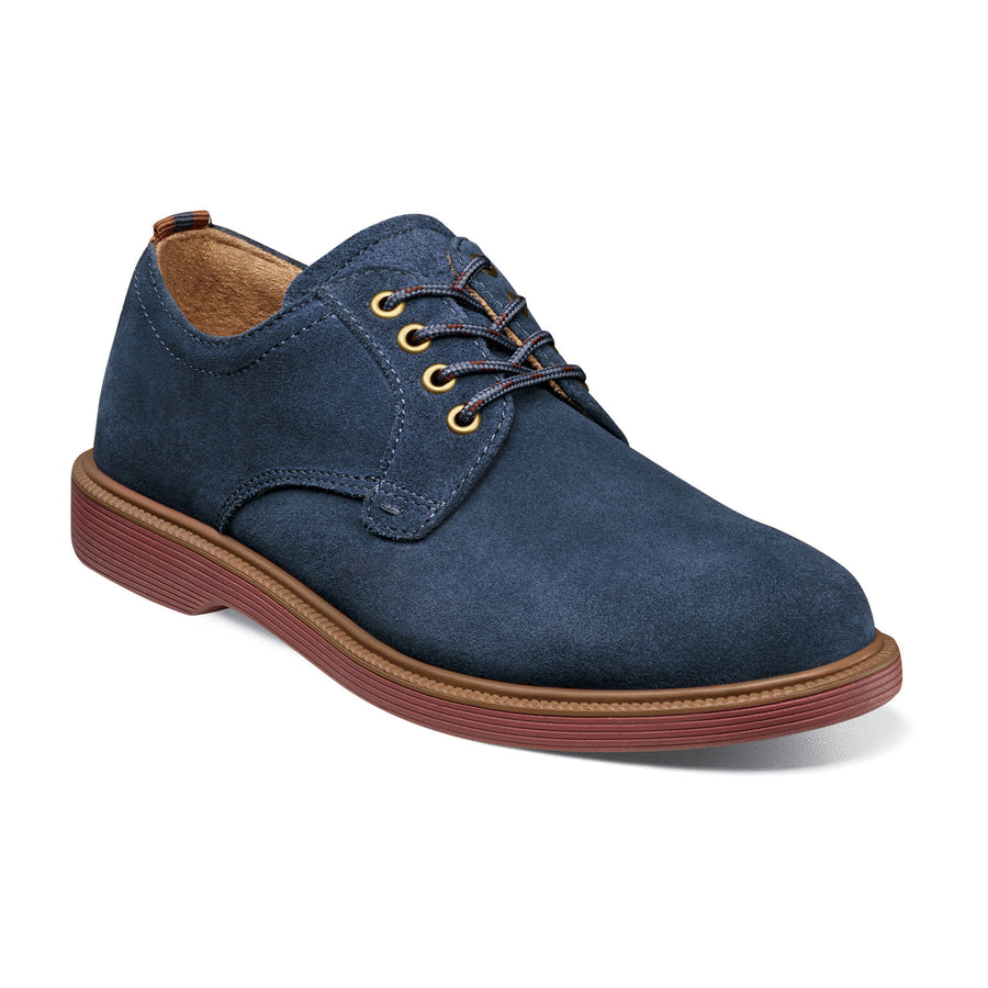 FL SUPACUSH PLAIN TOE Navy/Brick Suede Shoe size 5 & 6 youth