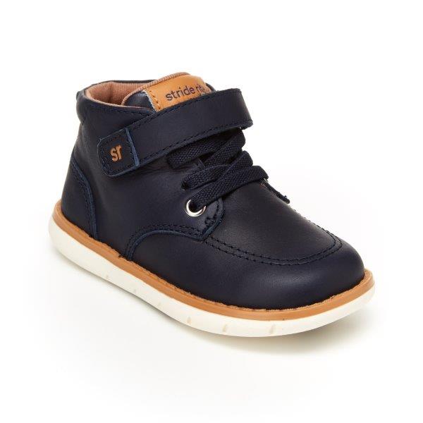 SR QUINN NAVY boys shoe sz 6.5 toddler