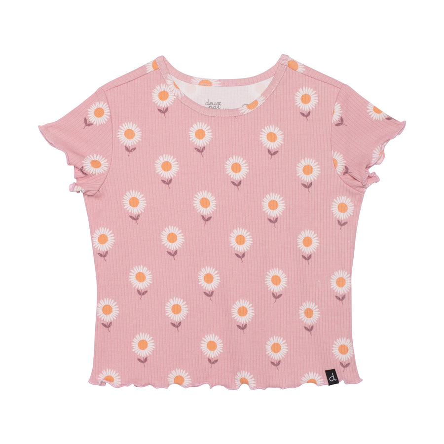 DPD Girls Rib T-shirt Daisy sz 3