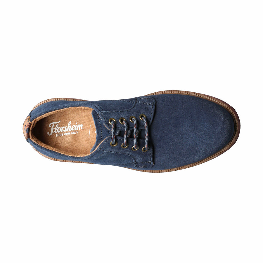 FL SUPACUSH PLAIN TOE Navy/Brick Suede Shoe size 5 & 6 youth